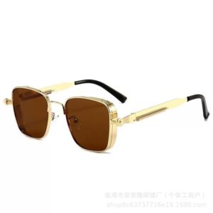 Kính Mát Nam Nữ Cao Cấp Gọng Vuông Kim Loại